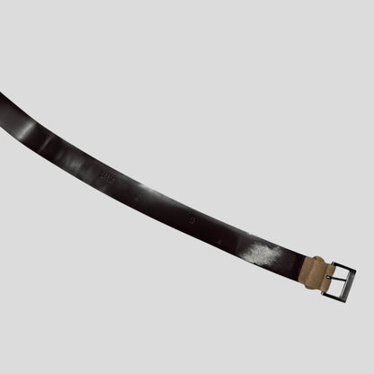 Prada 2000’s Ponyhair Fur Leather Belt