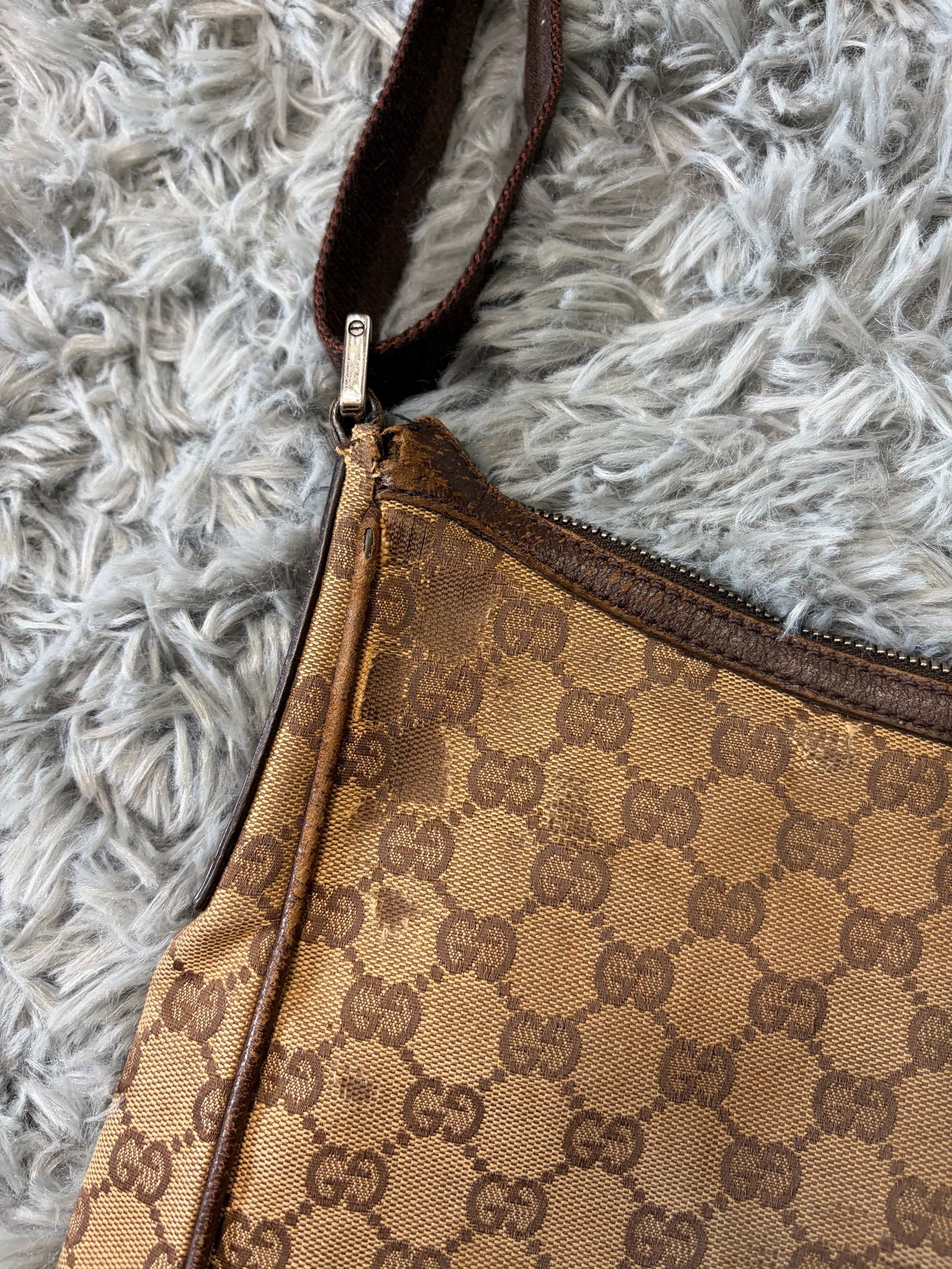 Gucci GG Monogram Brown Canvas Satchel Crossbody Bag | O/S, Multicoloured