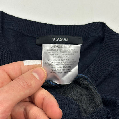 Gucci Superfine Silk & Cashmere Lightweight Panelled Knit - M | Default Title, Multicoloured