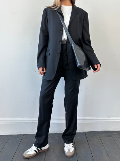 Prada Virgin Wool Mid Rise Single Breasted Suit - 40L/W28