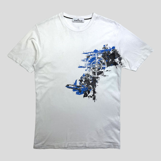 Stone Island AW20 Paint Splatter Graphic Pocket T-shirt - M