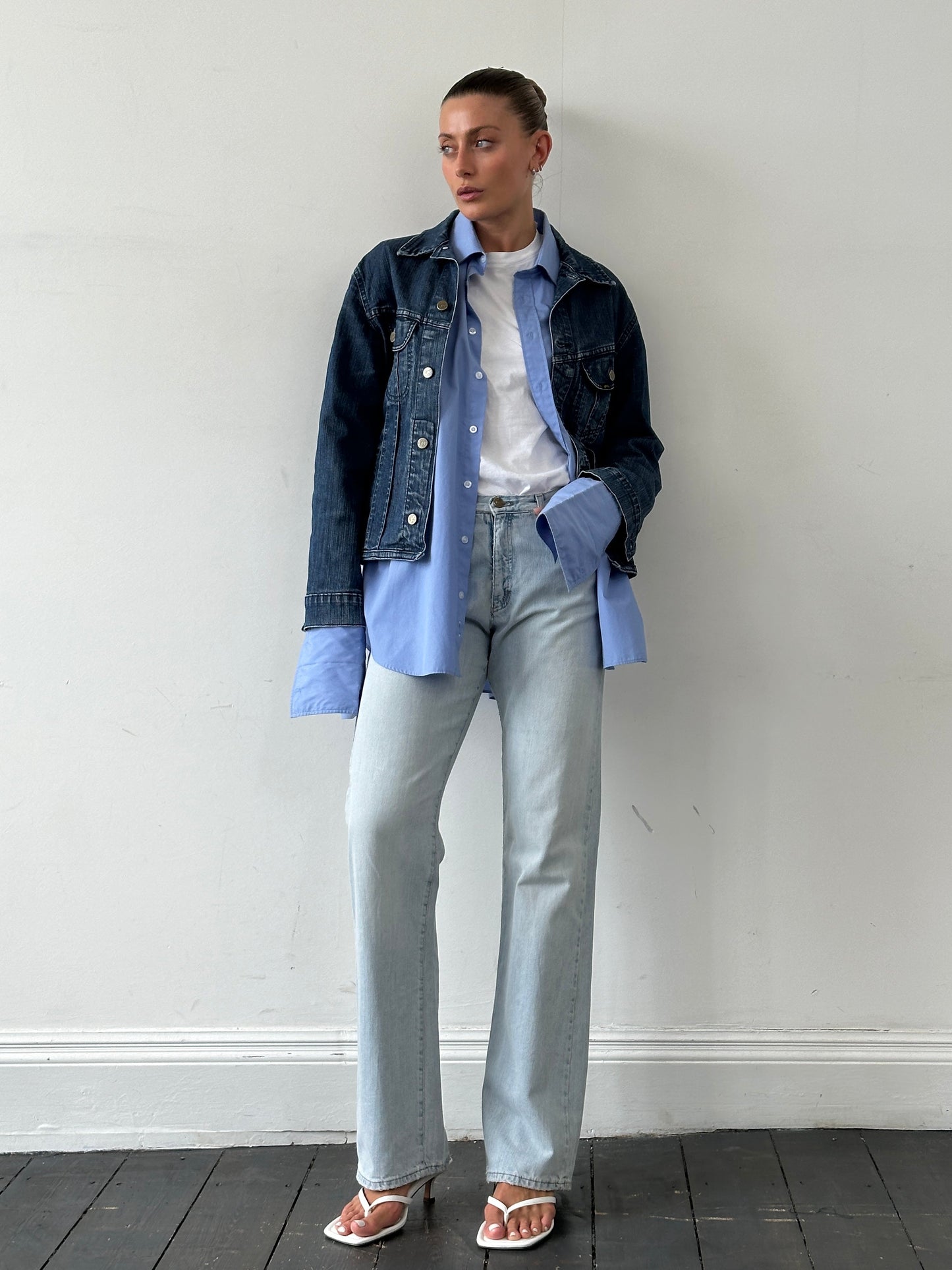 Lee Cotton Fitted Denim Jacket - M