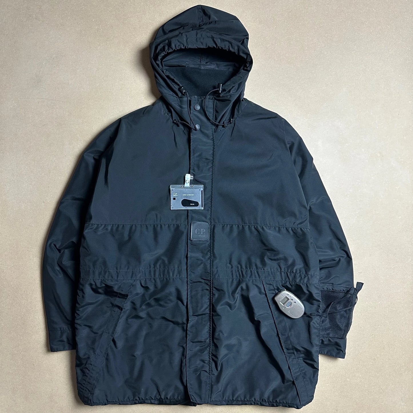 A/W 1999 Matt Black C.P. COMPANY Urban Protection R.E.M Jacket