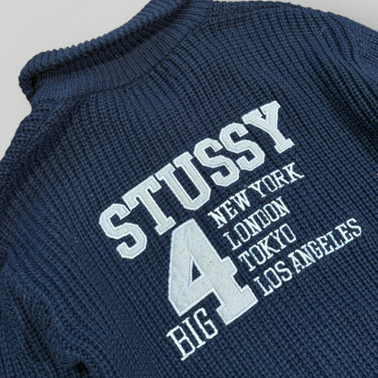 Stüssy 99-03 Spellout Embroidered Cable Knit L