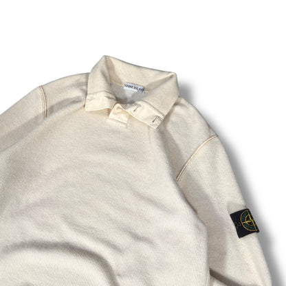 Stone Island AW02 Funnel Neck Pull Over Knit Jumper L | Large, Cream