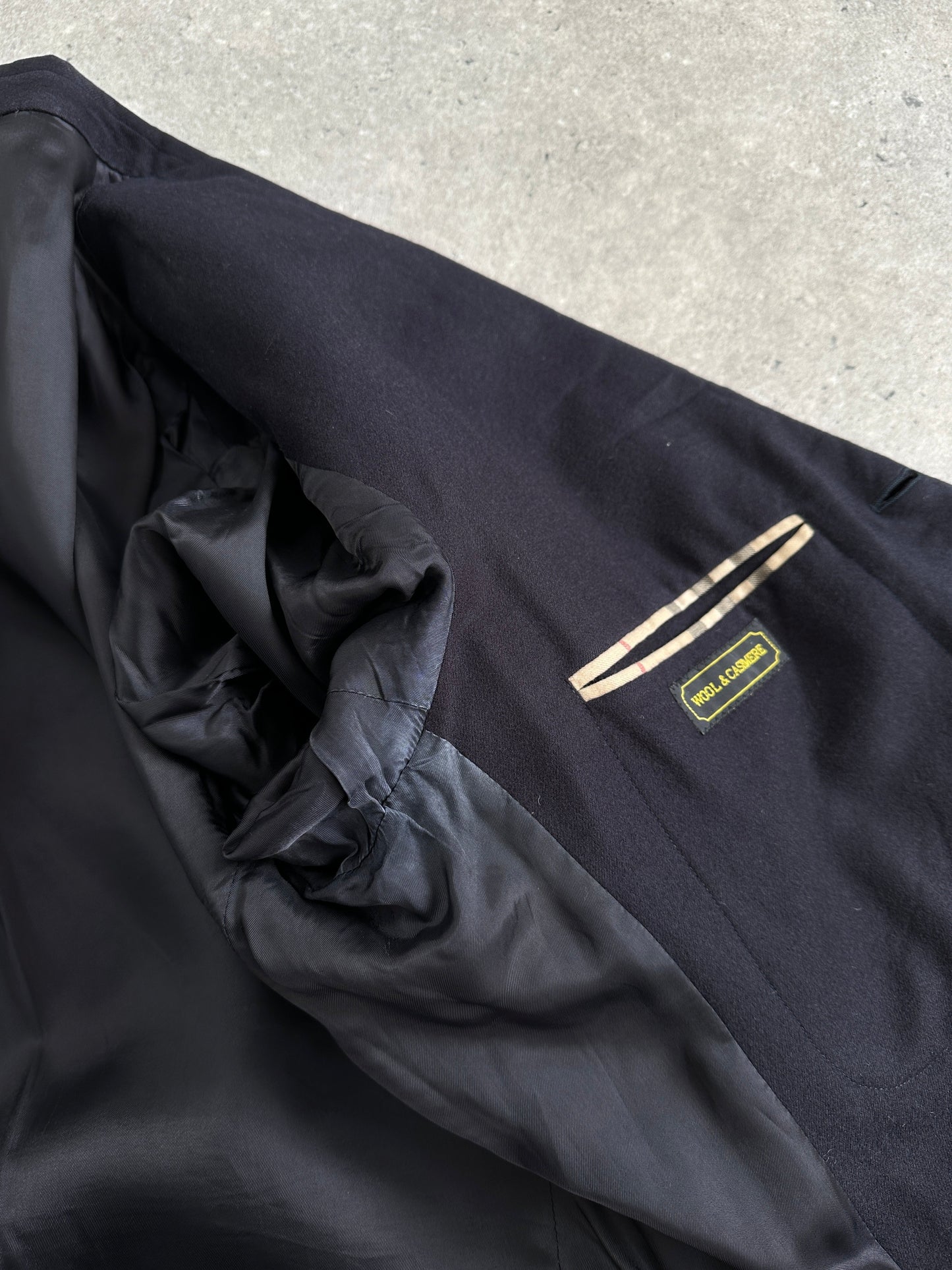 Burberry London High Neck Nova Check Wool Blazer - 38R/M