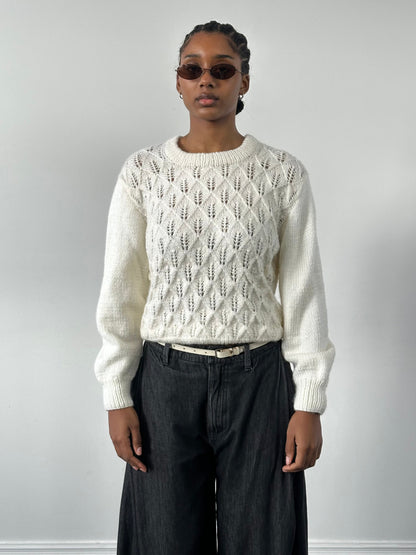 Vintage 1990s Wool Knit Jumper - S/M