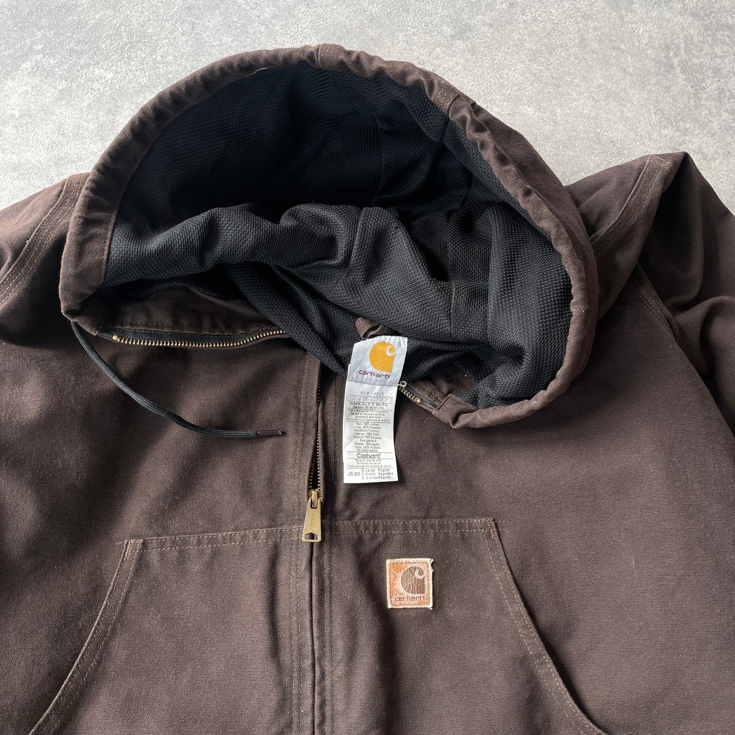 Carhartt 2009 J25 Active heavyweight hooded jacket (XL)