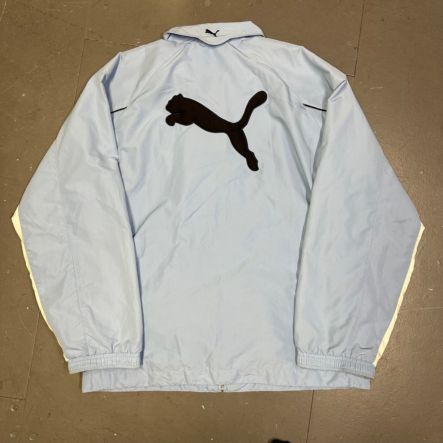 Puma Lazio 2006/07 Tracksuit In Baby Blue & Black ( L )