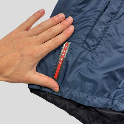 Prada 2016 Reversible Nylon Shimmer Red Tab Jacket - IT50 (M)