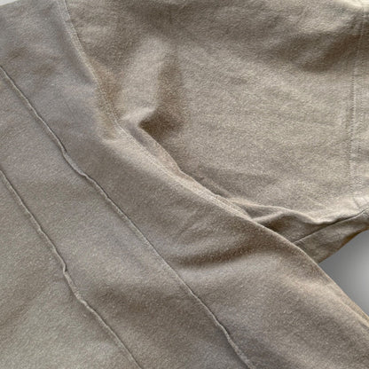 2000's Issey Miyake Men Verticle Seam T-Shirt M/L | O/S, Brown