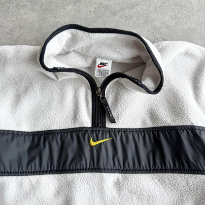 Nike RARE 1990s 1/4 zip technical heavyweight fleece (M)