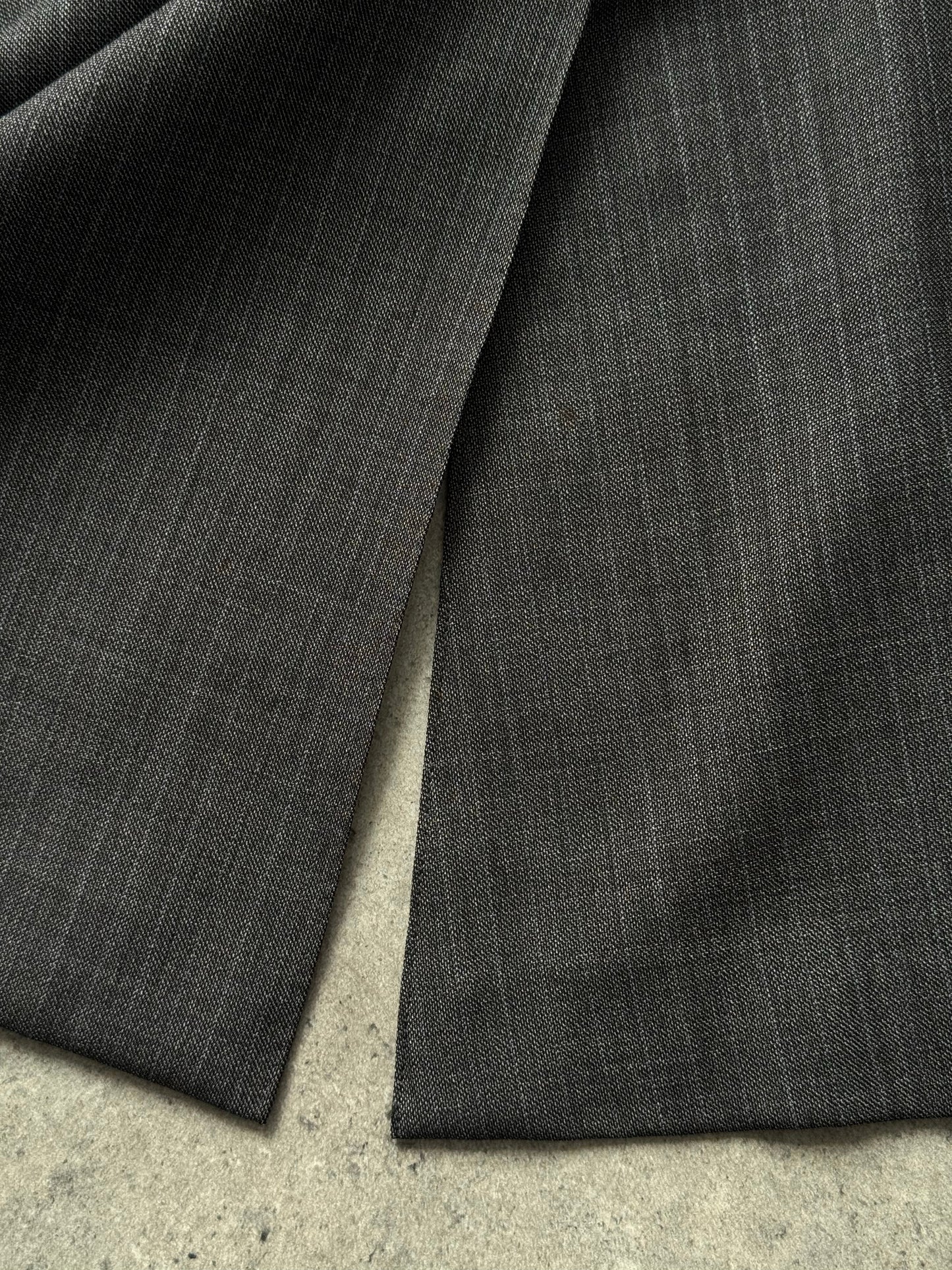 Burberry London 1990s Pure Wool Single Breasted Suit - 36S/W32 | Medium, Grey