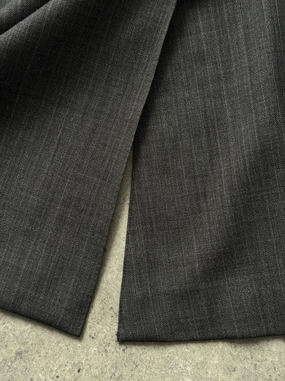 Burberry London 1990s Pure Wool Single Breasted Suit - 36S/W32 | Medium, Grey