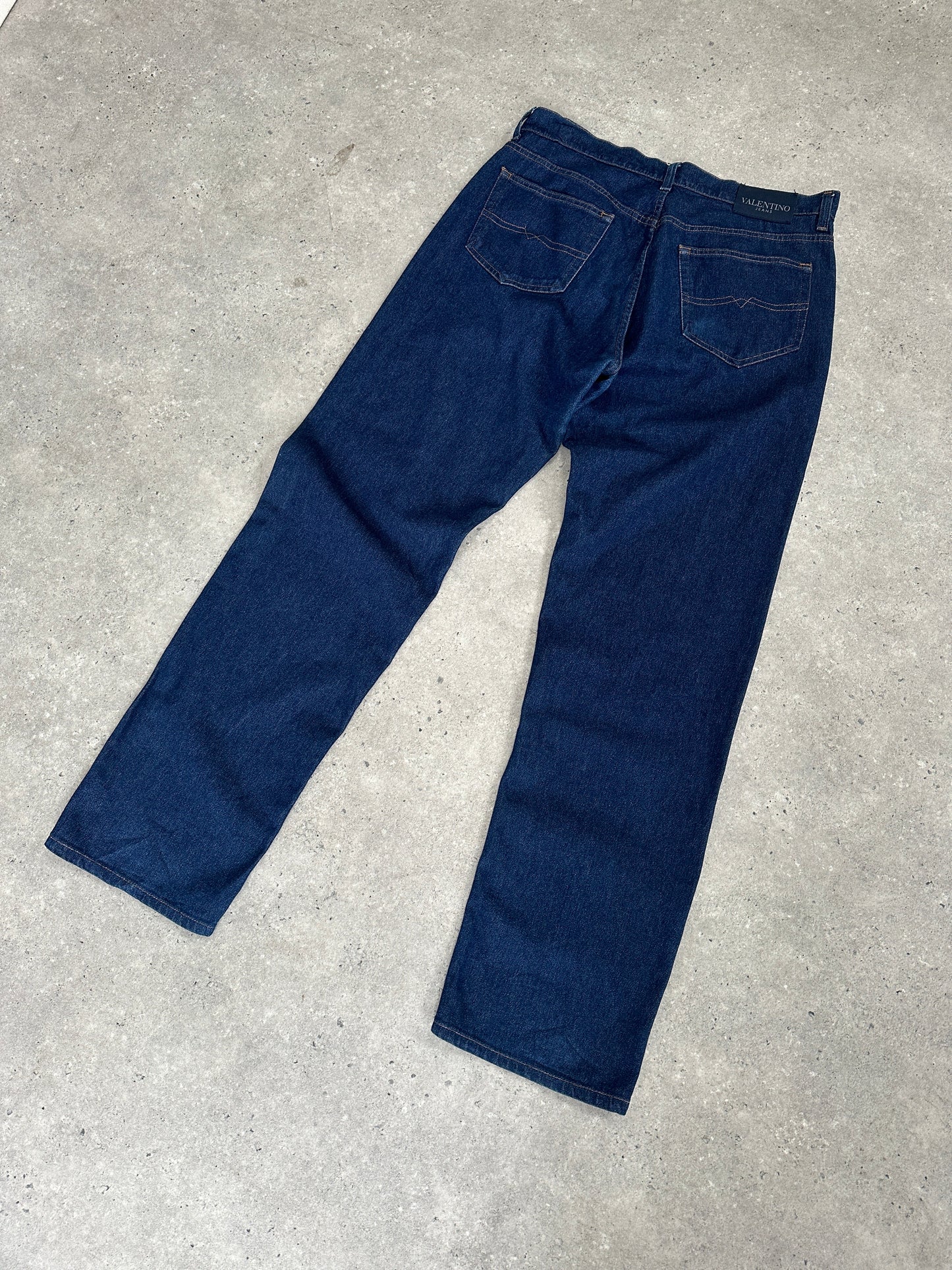 Valentino Jeans High Waisted Straight Leg Denim Jeans - W34