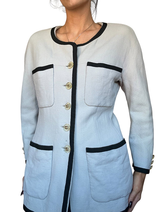 Chanel c.1990 Top and Jacket Set | O/S, Grey