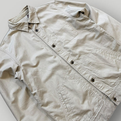 Beams Linen Mix Button Up Over Shirt M/L | Default Title, Sand