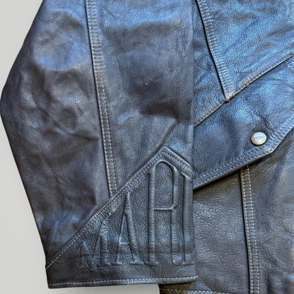 Marithé François Girbaud 1990's Leather Embossed Jacket L/XL
