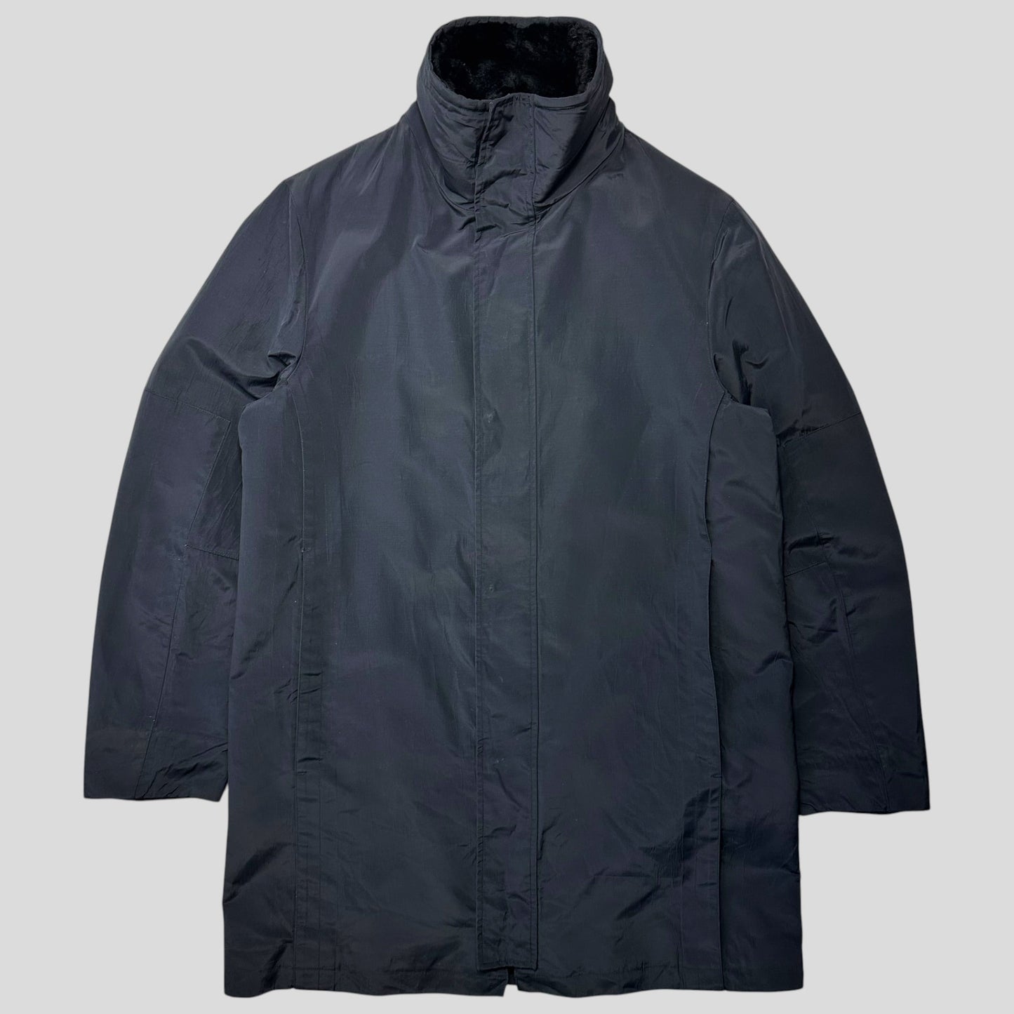 Gucci by Tom Ford 1999 Ballistic Nylon Taped Seam Shearling Collar Coat - L | Default Title, Multicoloured