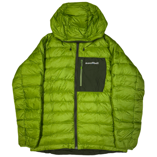 Montbell Reversible puffer Jacket In Green & Khaki ( S )