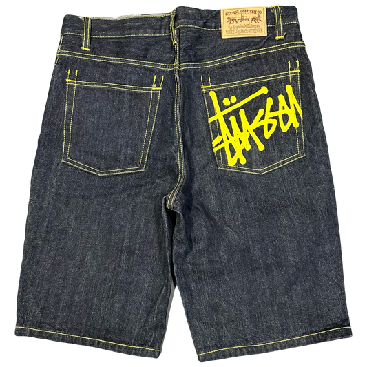 Stüssy Jorts With Yellow Print ( W32 ) - 1036 Emporium