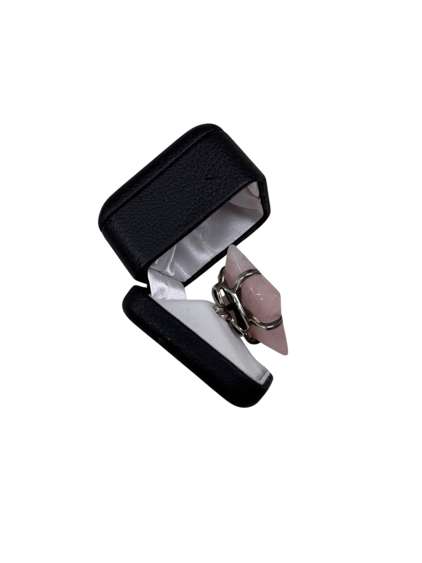 Gary Holder London 2000s Sterling silver rose quartz star ring | O/S, Rose