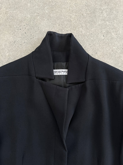 Emporio Armani 1990s High Neck Tailored Blazer Jacket - M