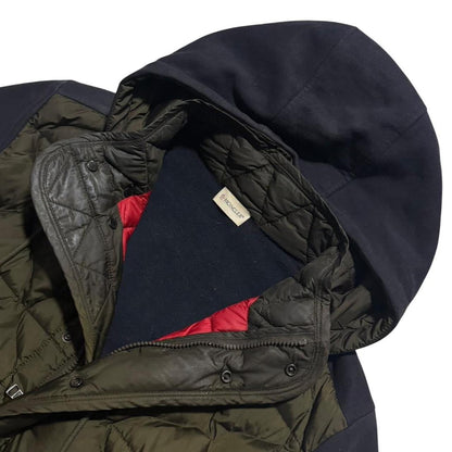 Moncler Down Cotton Hood Jacket | Large, Olive