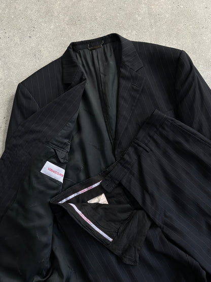 Versace Classic Stripe Pure Wool Single Breasted Suit 44R/W32