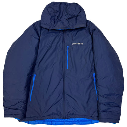 Montbell Reversible Down Puffer Jacket In Blue & Navy ( L )