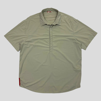 Prada Sport 00’s 1/2 Button Nylon Shirt - L/XL