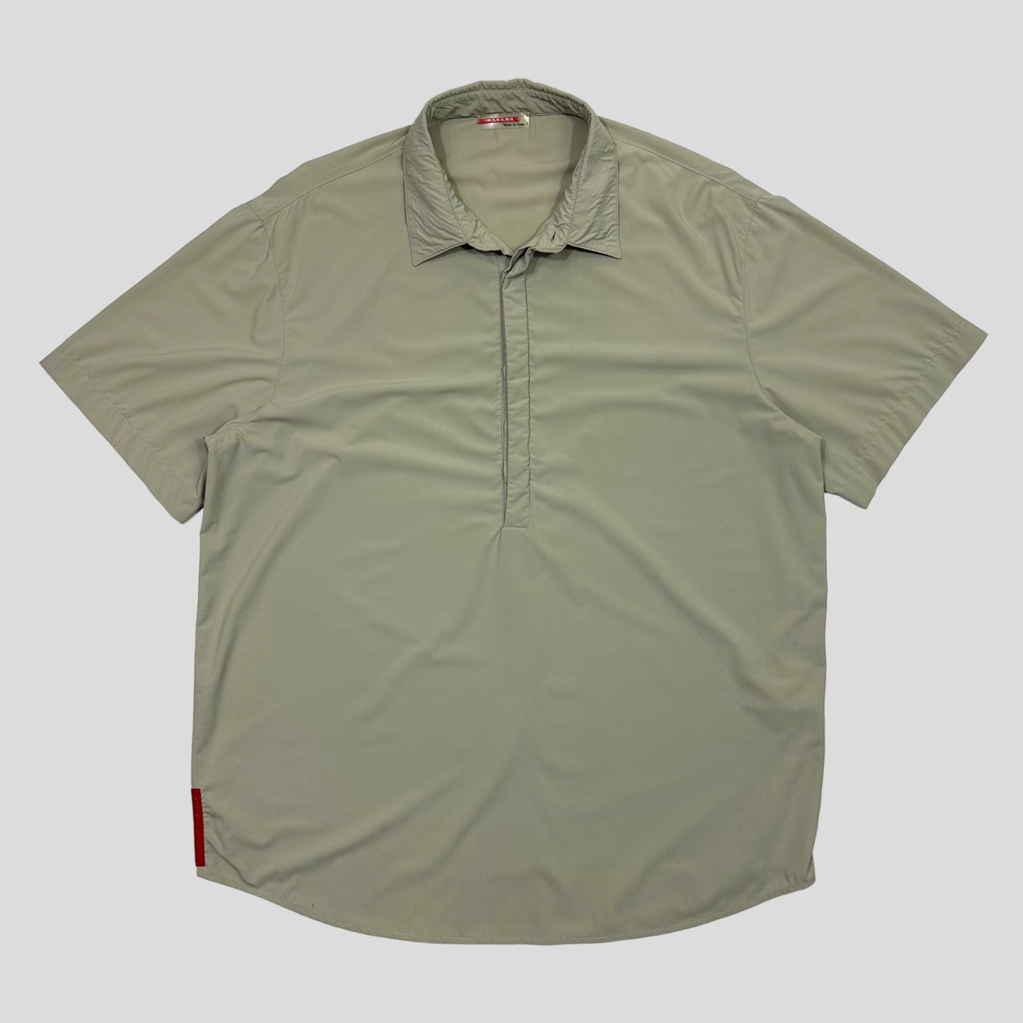 Prada Sport 00’s 1/2 Button Nylon Shirt - L/XL | Default Title, Multicoloured