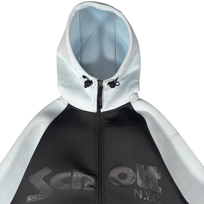 Schott 00’s Neoprene Full Zip Hoodie S | Small, Multicoloured