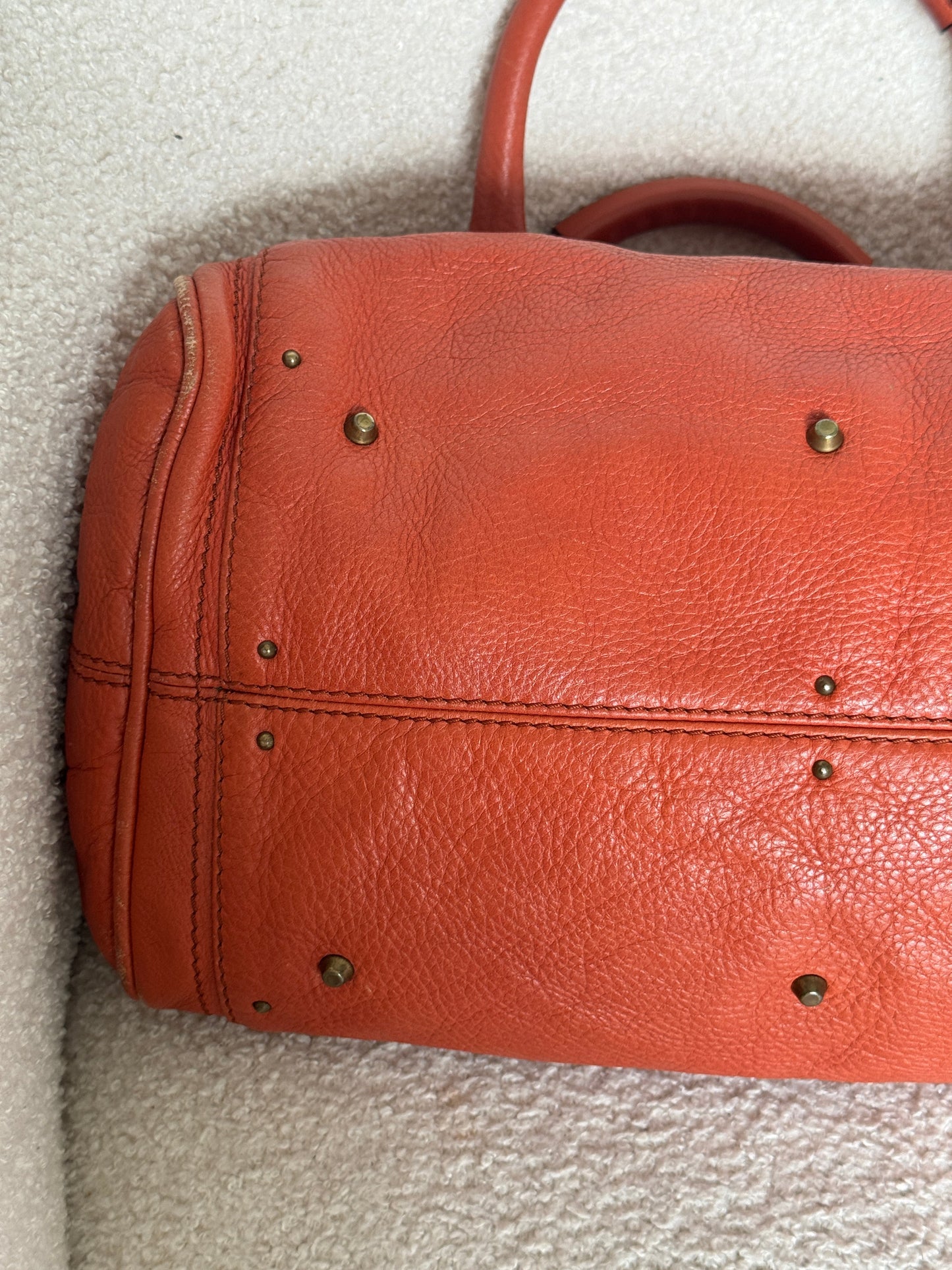 2006 Chloe Paddington Burnt Orange Leather Handbag | O/S, Gold