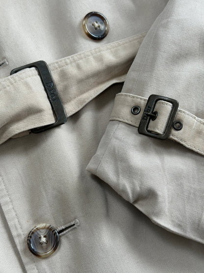Christian Dior Monsieur Cotton Double Breasted Belted Trench Coat - L/XL