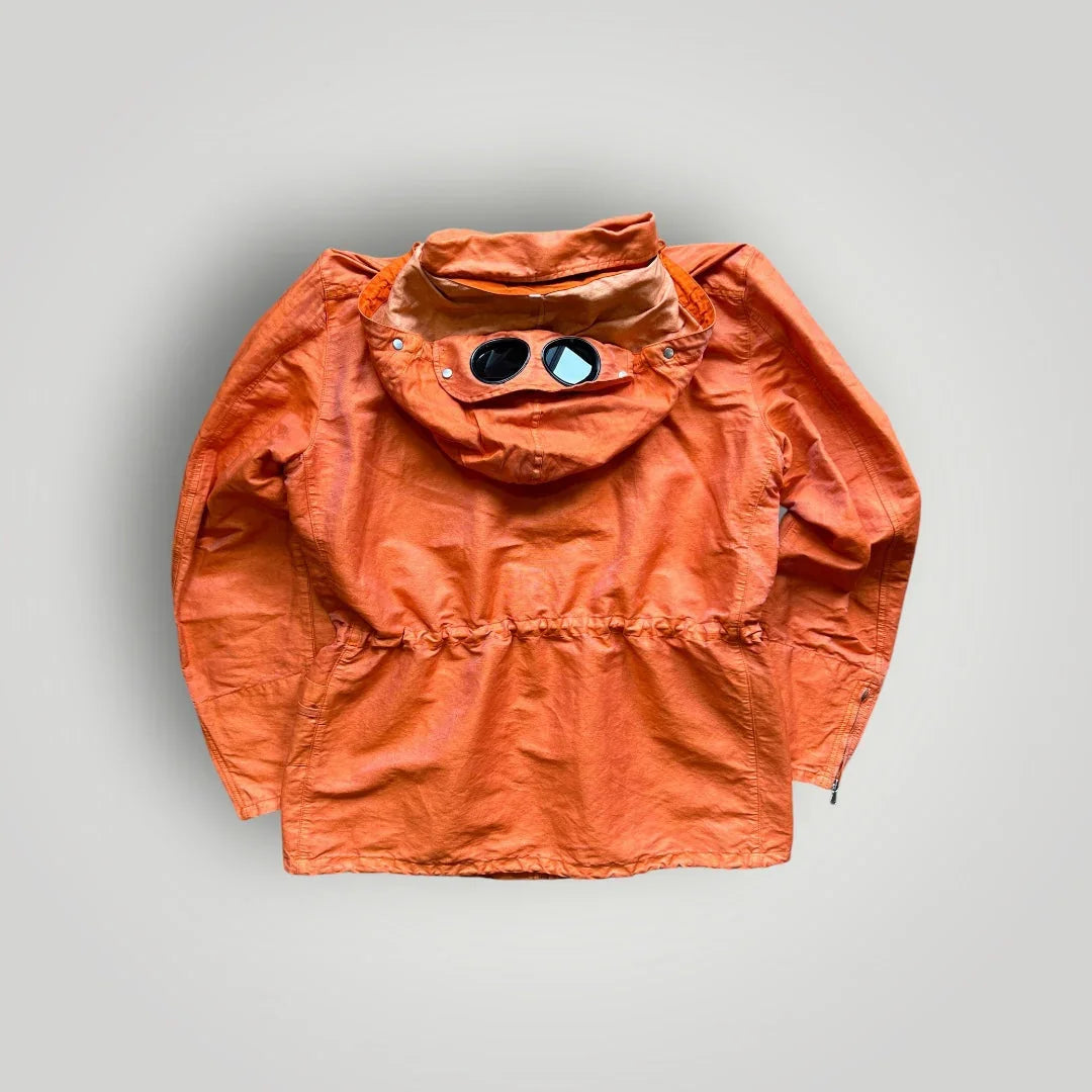 SS 2005 C.P. Company Rubberised Nylon-Linen Mille Miglia Goggle Jacket 52