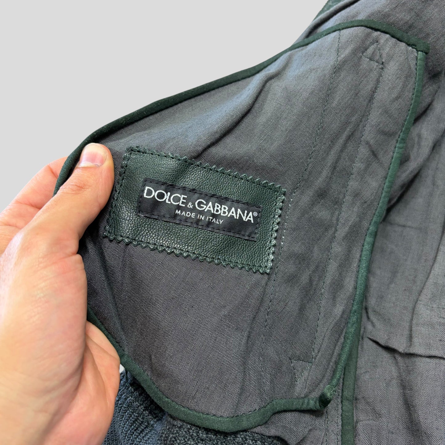 Dolce & Gabanna SS21 Perforated Goat Leather Bomber Jacket - S/M | O/S, Multicoloured