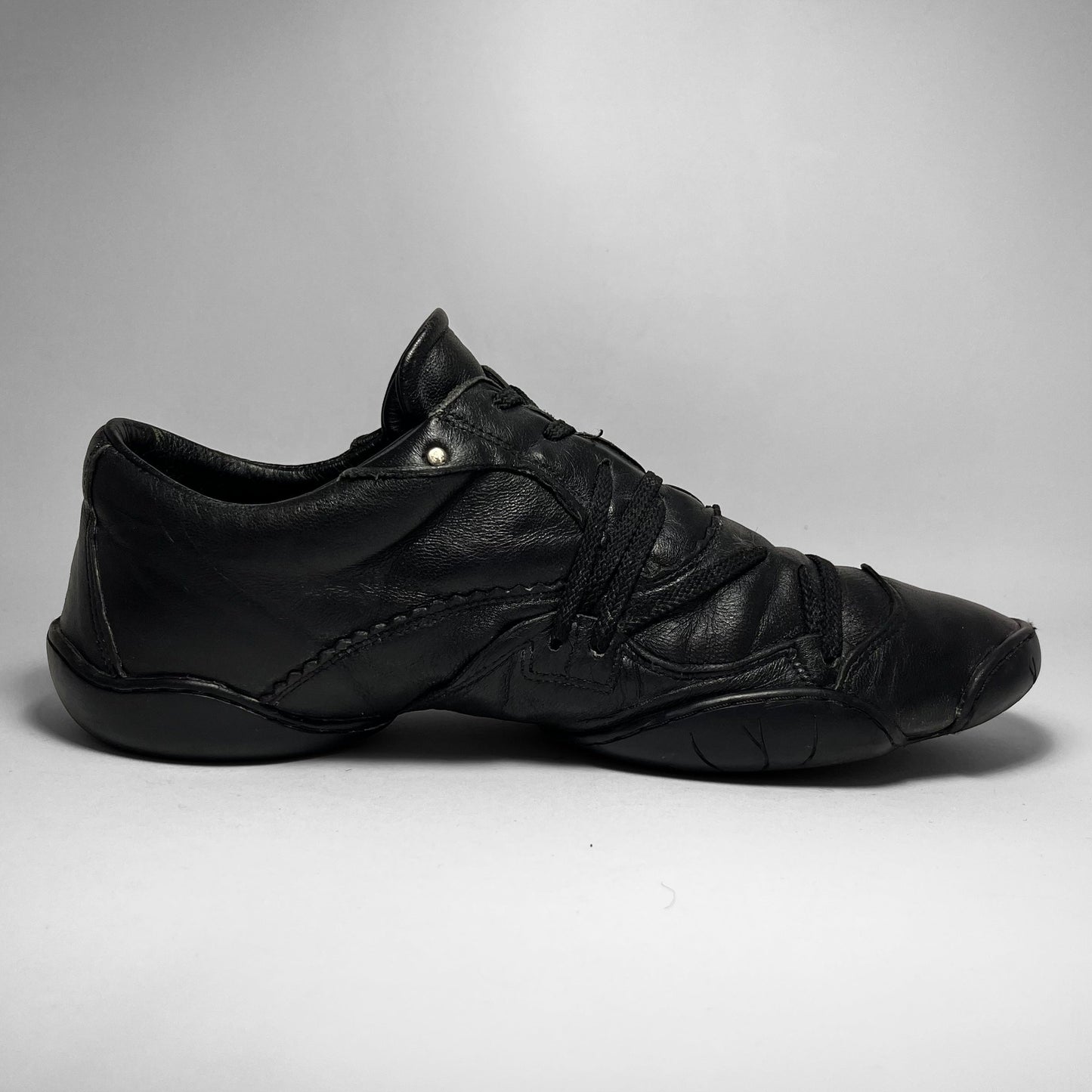 Marithé + François Girbaud Laced Leather Ballet Shoes (2000s)