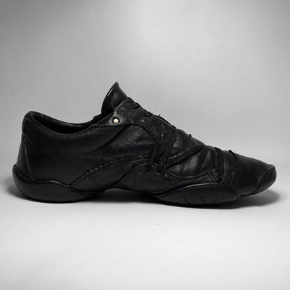 Marithé + François Girbaud Laced Leather Ballet Shoes (2000s)