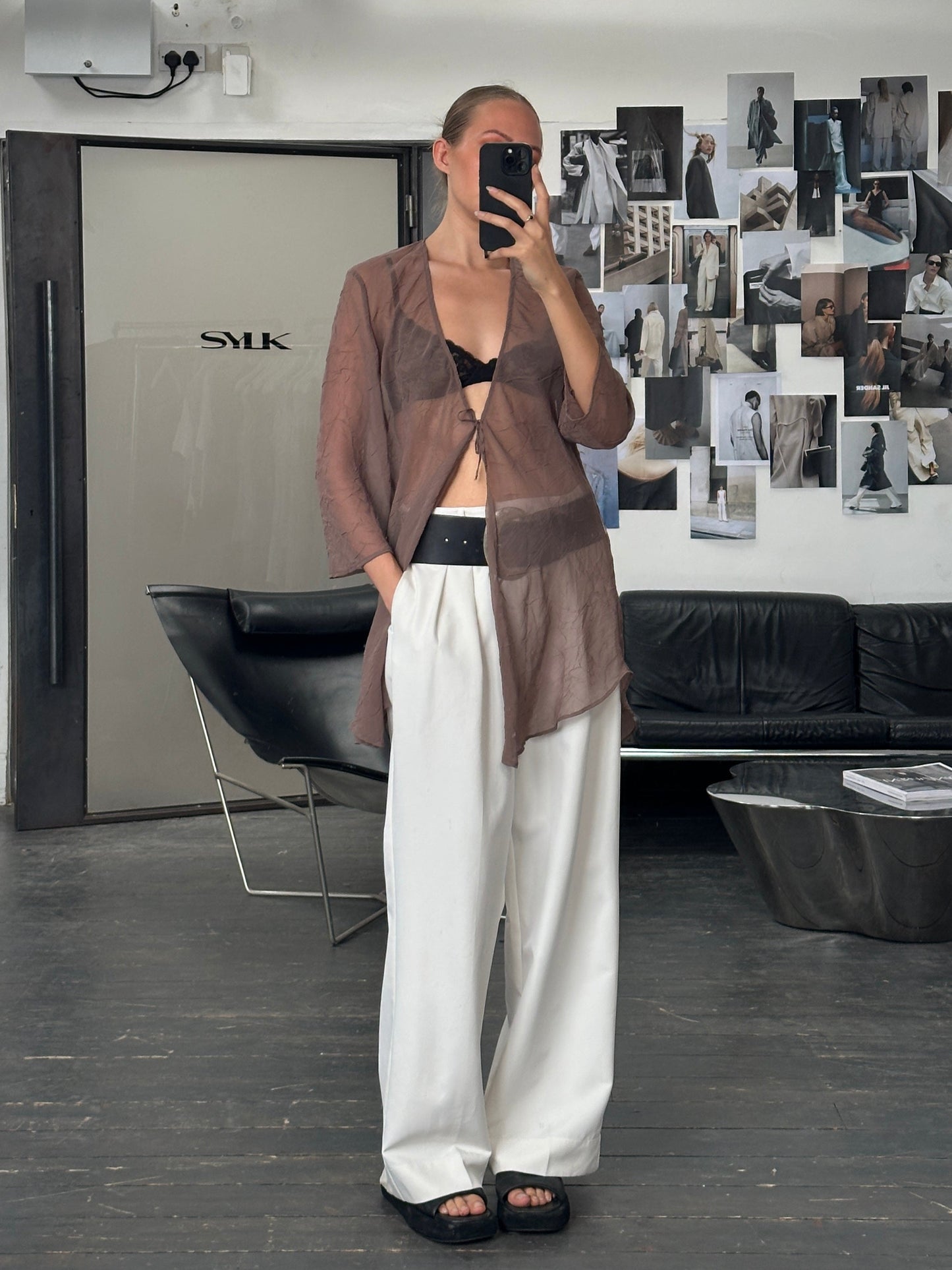 Italian Vintage 1990s Sheer Kaftan - M