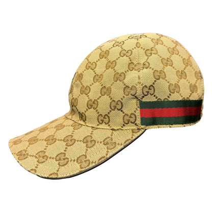 Gucci Monogram Cap In Tan (L) | O/S, Tan
