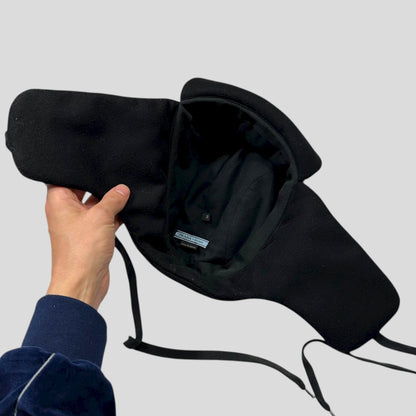 Prada 00’s 3D Wool Padded Trapper Hat - S/M