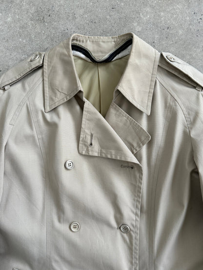 London Fog 80s Double Breasted Trench Coat - M