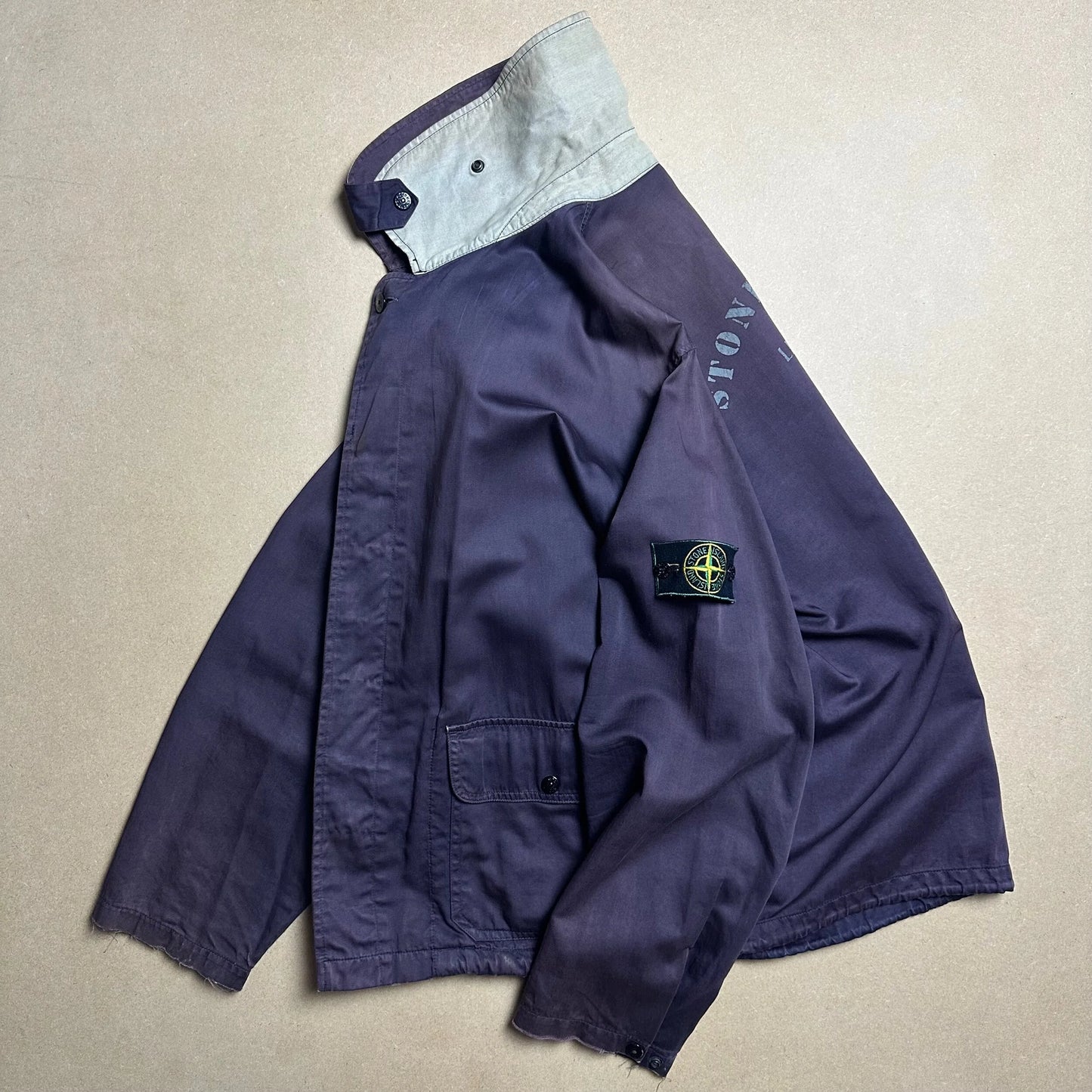 S/S 1993 Midnight Blue Raso Gommato Life Safer Blouson Jacket