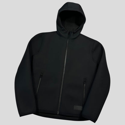 Prada Milano 2018 Technical Scuba Rubberised Race Logo Jacket - M | Default Title, Black