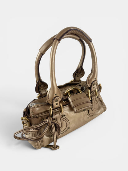 2007 Chloe Paddington Gold Leather GHW Mini Handbag | O/S, Multicoloured