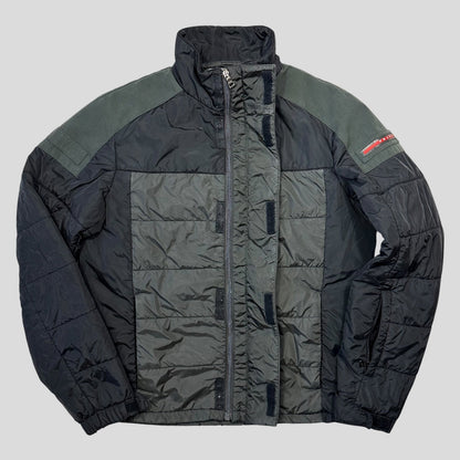 Prada Sport 2009 Nylon Panelled Technical Puffer Jacket - IT54 (L) | Grey