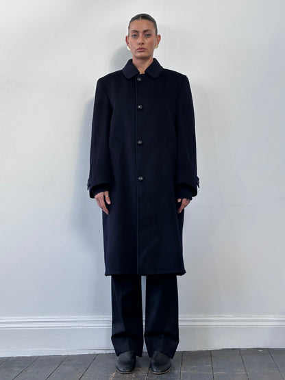 Vintage Wool Alpaca Single Breasted Coat - L