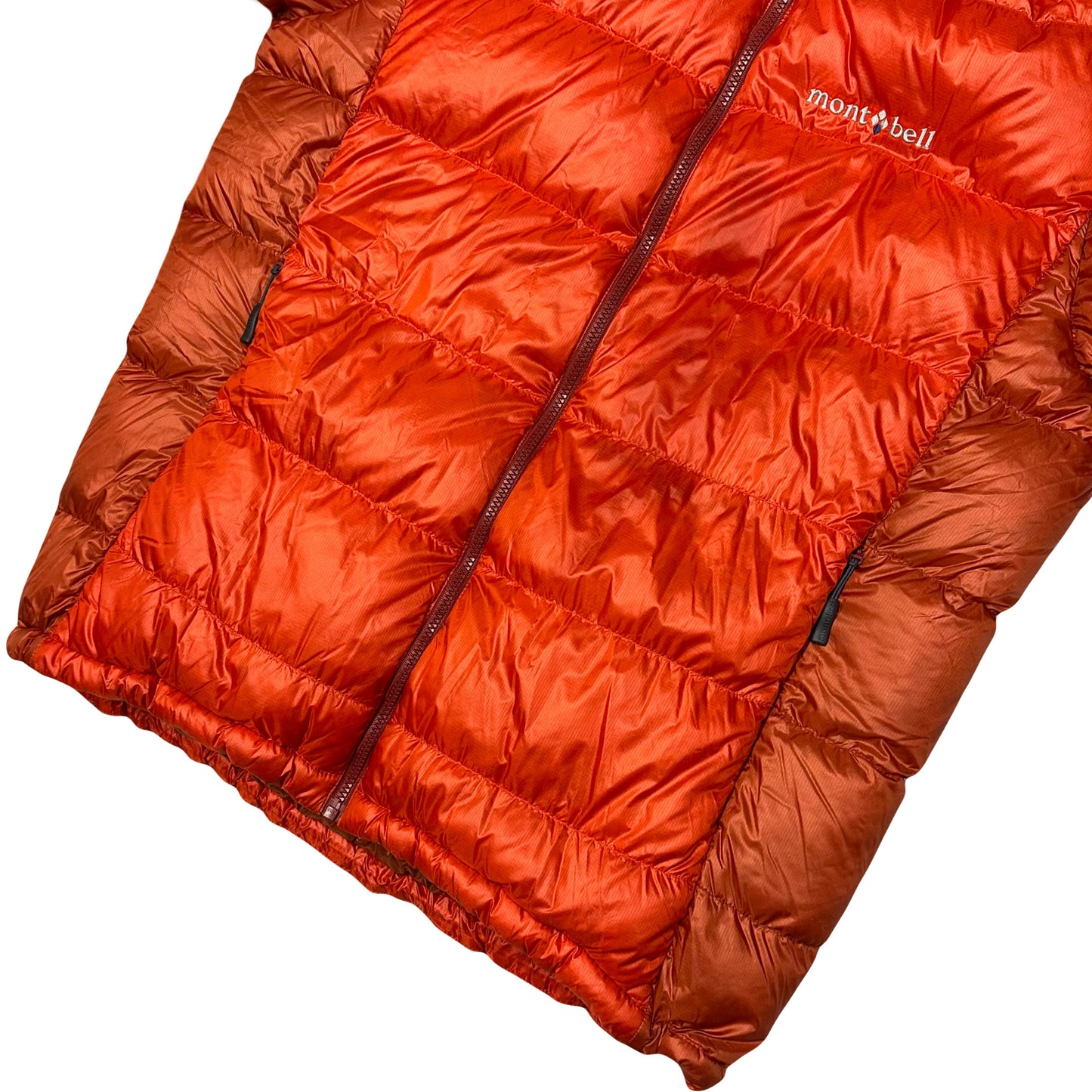 Montbell Puffer Jacket In Orange & Red ( M )