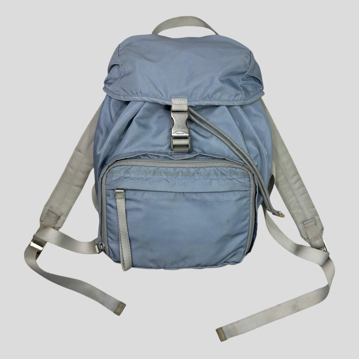 Prada Milano 00’s Nylon Multipocket Mini Backpack | O/S, Blue